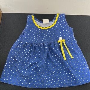 Circo Blue and Yellow Polka Dot Tank Top 90’s